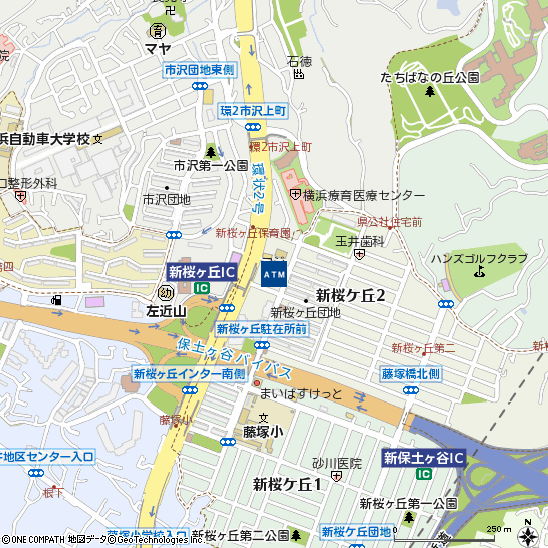 Ｆｕｊｉ新桜ヶ丘店付近の地図